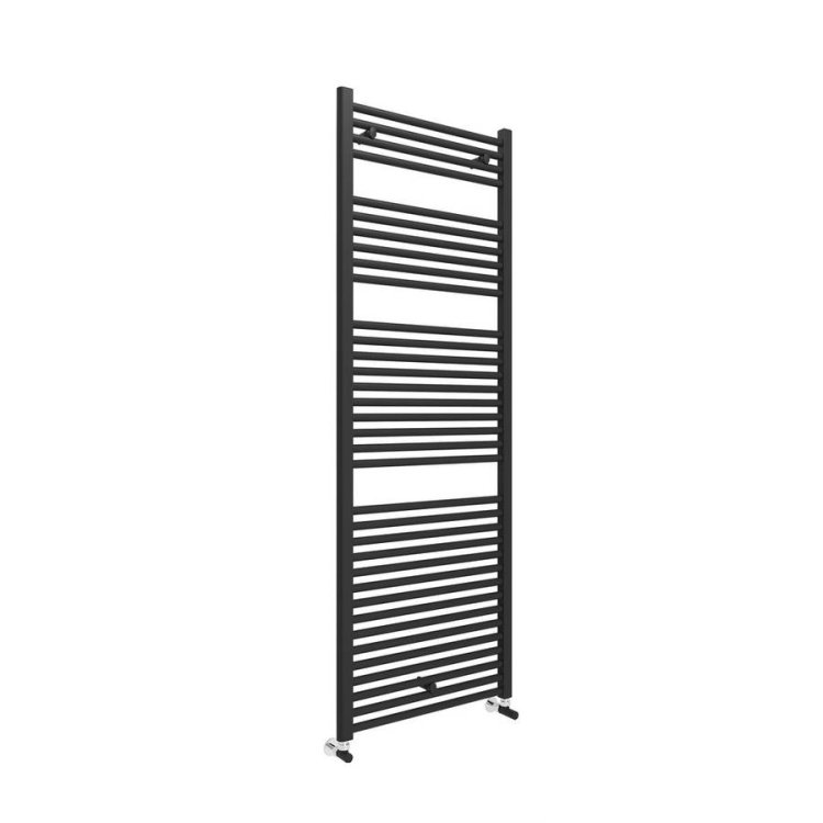 Essential Straight Black 1703 x 600mm Towel Warmer