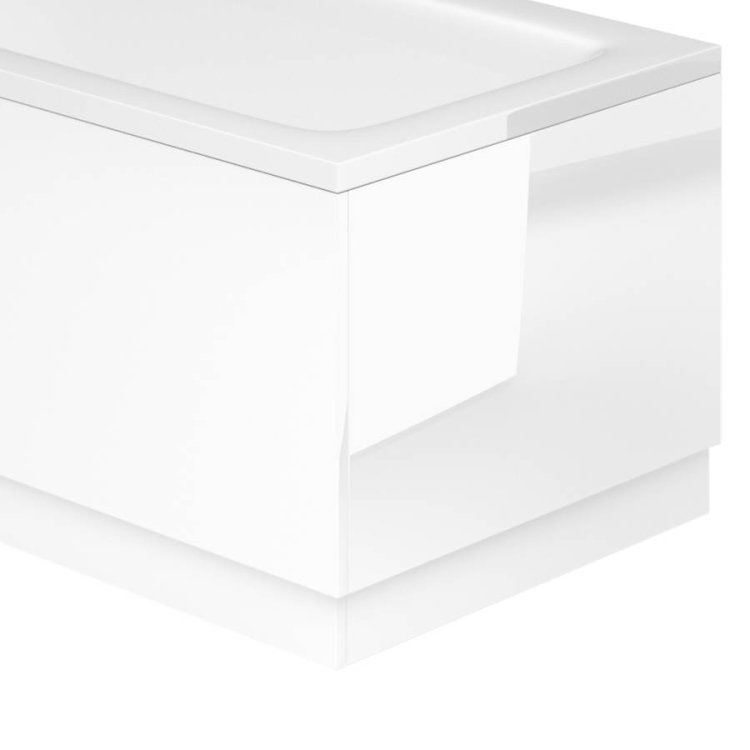 Essential Vermont White 800mm End Bath Panel