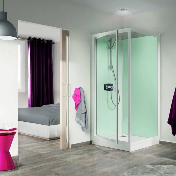 Kinedo Kineprime Glass 800mm Pivot Door Corner Shower Pod