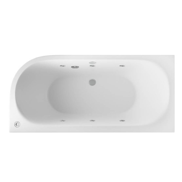 Beaufort? Biscay DE LH 1700 x 800mm 6 Jet Whirlpool Reinforced Bath