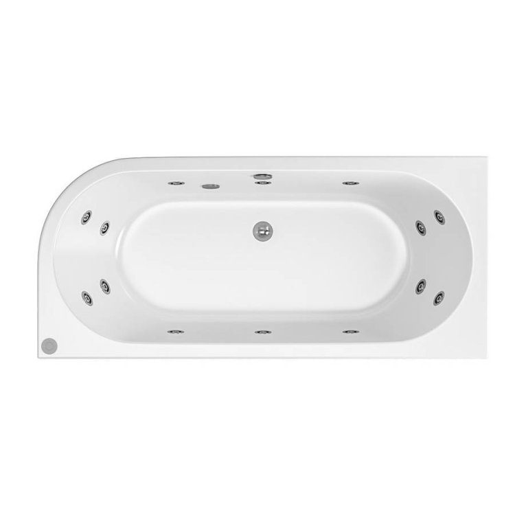 Beaufort? Biscay DE LH 1700 x 800mm 14 Jet Whirlpool Reinforced Bath