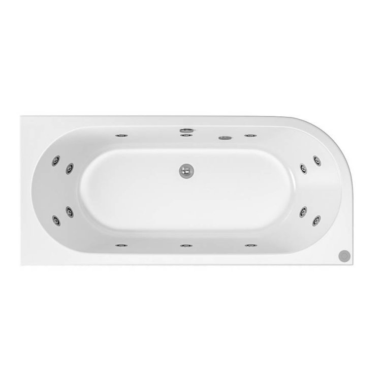 Beaufort? Biscay DE RH 1700 x 800mm 14 Jet Whirlpool Reinforced Bath